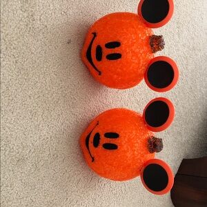 Orange Mickey Mouse Pumpkin Decor